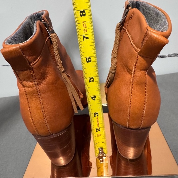 Toms Tan Leather Ankle Boots - Picture 3 of 9